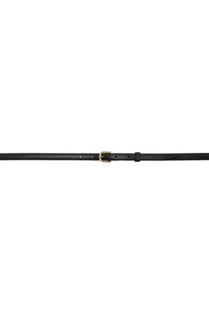 Totême Black Thin Leather Trouser Belt