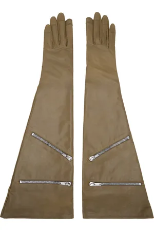Rick Owens Khaki Porterville Gauntlets Gloves