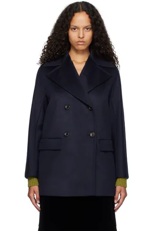 Max Mara Navy Kent Short Peacoat