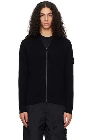 Stone Island Black 519C2 Full Rib RWS Wool Jacket