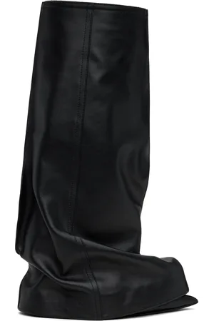 SACAI Black Leather Pants Medium Tall Boots