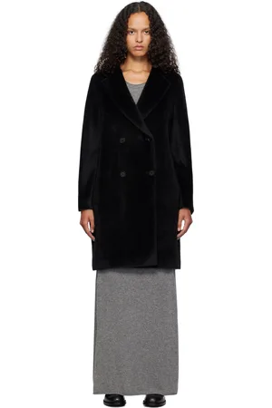 Max Mara Black Roseto Coat