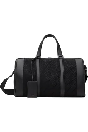 Salvatore Ferragamo Black Monogram Duffle Bag