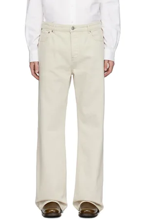 Ami Off-White Large Fit Jeans