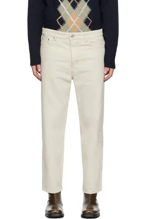 Ami Off-White Tapered Fit Jeans