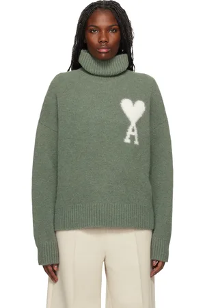 Ami Green Ami de Coeur Turtleneck