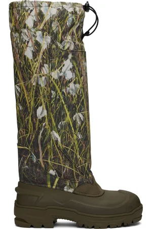ROA Khaki Rubber Tall Boots