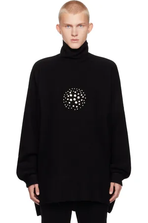 Rick Owens Black Porterville Jumbo Orb Turtleneck