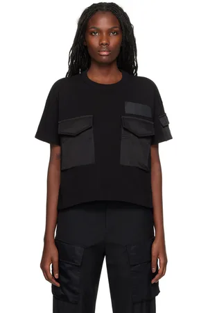 SACAI Black SPIEWAK Edition Cotton Jersey T-shirt