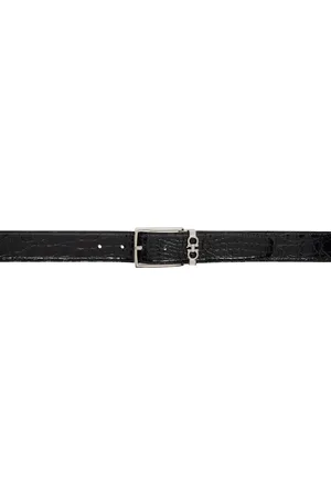 Salvatore Ferragamo Black Adjustable Gancini Belt