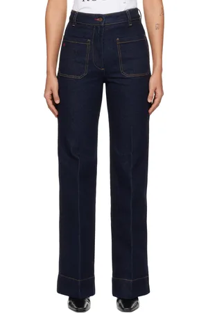 Victoria Beckham Indigo Alina High Waisted Jeans