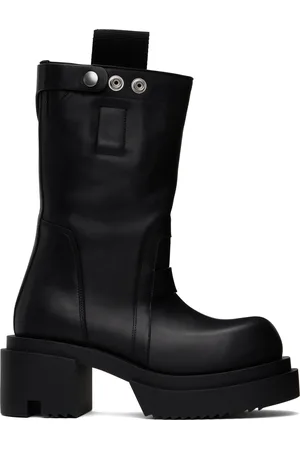 Rick Owens Black Porterville Pull On Bogun Boots
