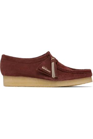 Clarks Burgundy Wallabee Derbys