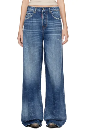 Dsquared2 Blue Medium Reflective Lake Wash Traveller Jeans