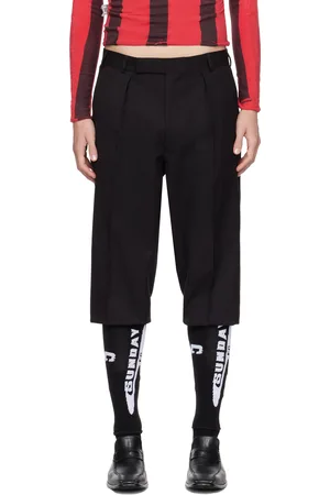 PROTOTYPES Black Tailored Sock Stirrup Trousers