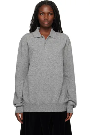 Comme des Garçons Gray Knit Polo