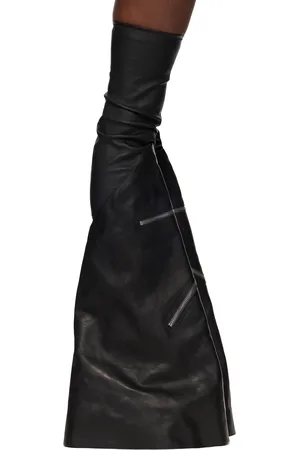 Rick Owens Black Porterville Cargowedge Boots