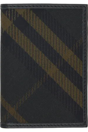 Burberry Khaki Check Folding Card Holder