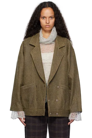 R13 Khaki Double Breasted Jacket