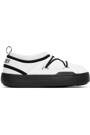 Moon Boot White & Black Park Icon Loafers