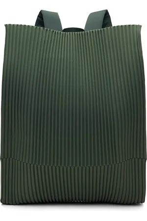 Issey Miyake Green Pleats Backpack