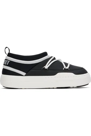 Moon Boot Black & White Park Icon Loafers