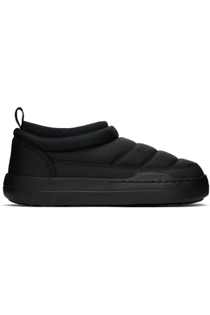 Moon Boot Black Park Soft Nylon Loafers