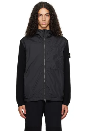 Stone Island Black Crinkle Reps R-NY Jacket