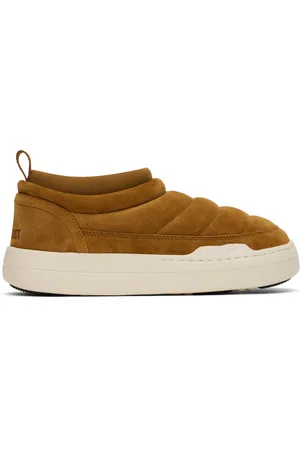 Moon Boot Tan Park Soft Suede Loafers