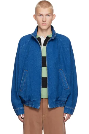 Marni Blue Stand Collar Denim Jacket