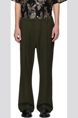 Pins & Needles Green W.U. Boot-Cut Trousers