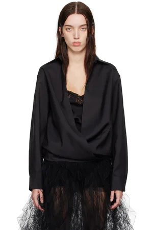 VALENTINO Black Techno Light Wool Shirt