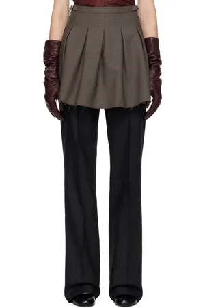 OUR LEGACY Gray Object Miniskirt