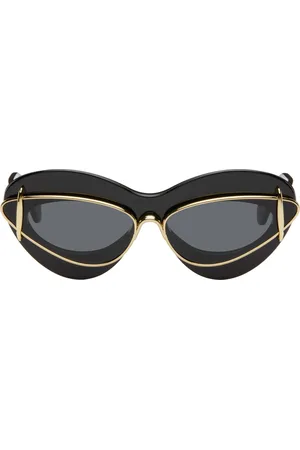 Loewe Black Cateye Double Frame Sunglasses
