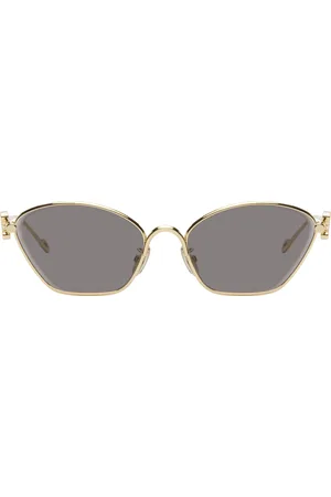 Loewe Gold Anagram Hexagonal Sunglasses
