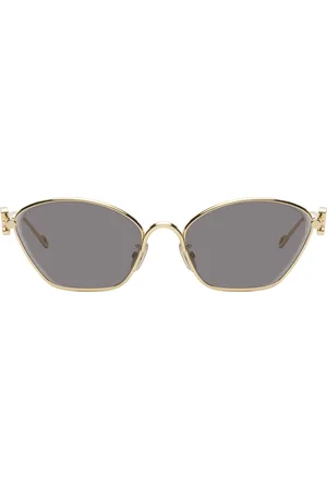 Loewe Gold Anagram Hexagonal Sunglasses
