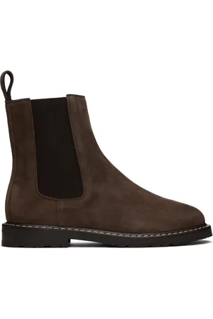 LEGRES Brown Suede Chelsea Boots