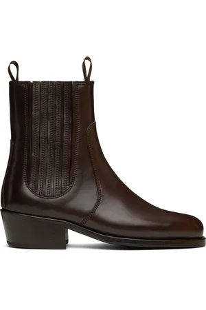 LEMAIRE Brown Leather Chelsea Boots