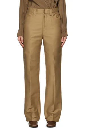 LEMAIRE Tan Straight Trousers