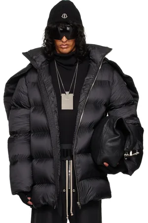 Rick Owens Moncler + Black Hooded Cyclopic Jacket