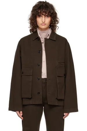 LEMAIRE Brown Boxy Denim Jacket