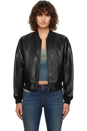 Diesel Black L-Ilan Leather Jacket