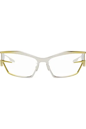 Givenchy Gold & Silver Giv Cut Sunglasses