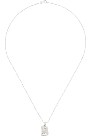 Bleue Burnham Silver Rose Impression Pendant Necklace