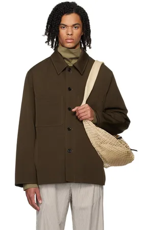 LEMAIRE Brown Wadded Facing Jacket