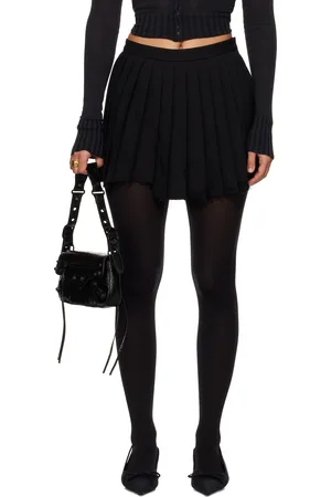 Balenciaga Black Pleated Miniskirt