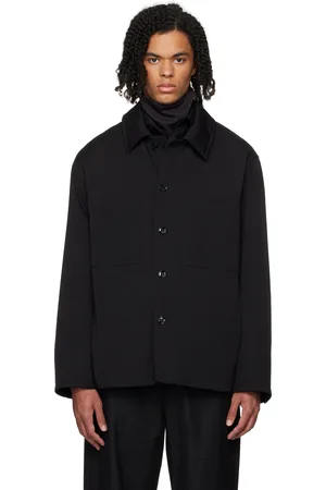 LEMAIRE Black Wadded Facing Jacket