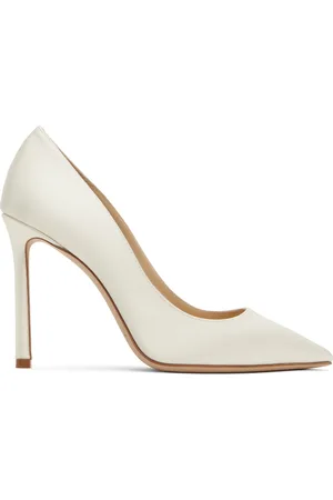 Jimmy Choo White Romy 100 Heels