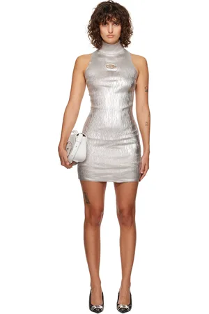 Diesel Silver M-Onervax Minidress