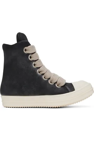 Rick Owens Black Porterville Jumbolaced Padded Sneakers